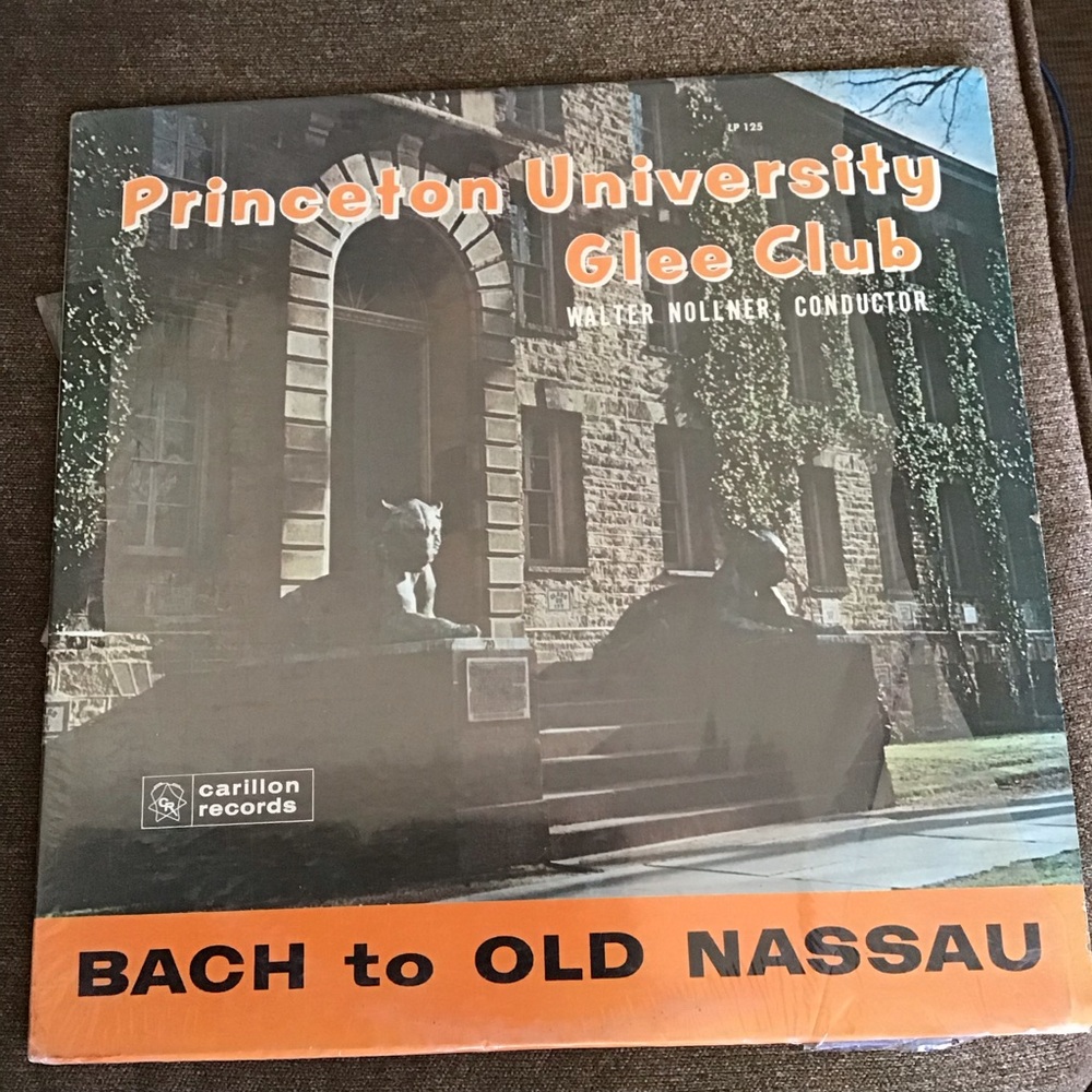 Vintage Princeton University Glee Club Bach to Old Nassau Vinyl Record